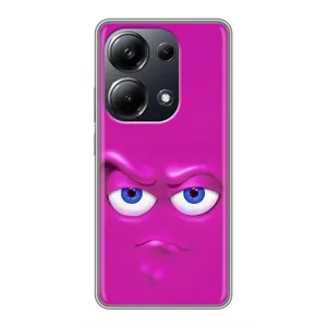 Силиконовые Чехлы (смешные стикеры) для Xiaomi POCO M6 Pro (Хитрая мордочка)