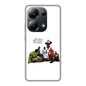 Чехлы для Xiaomi POCO M6 Pro (Для Христиан) (Иисус супергерой)