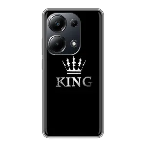 Чехол (Корона на чёрном фоне) для Поко М6 Про (KING)
