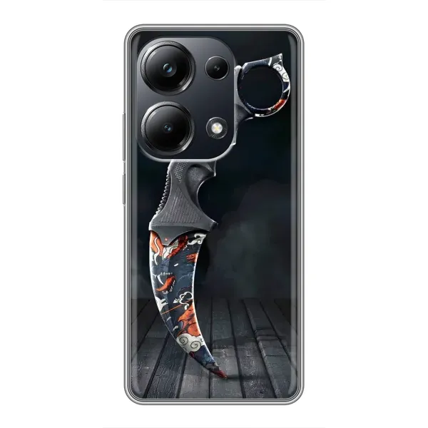Чехол с рисунком «Кинжал КС ГО» для Xiaomi POCO M6 Pro Чехол с рисунком «Кинжал КС ГО» для Xiaomi POCO M6 Pro