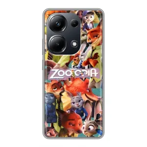 Силіконовий чохол з принтом Зоотрополіс для Xiaomi POCO M6 Pro (Колаж героїв)