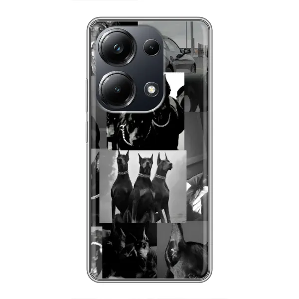 Чехол с рисунком «Коллаж Доберман» для Xiaomi POCO M6 Pro Чехол с рисунком «Коллаж Доберман» для Xiaomi POCO M6 Pro