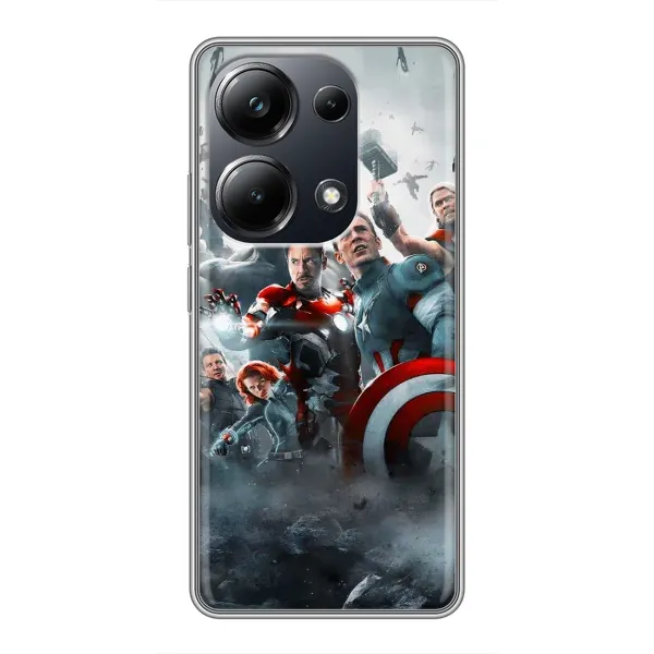 Чехол с рисунком «Команда марвел» для Xiaomi POCO M6 Pro