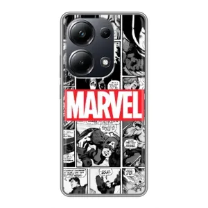 Силиконовый Чехол для Xiaomi POCO M6 Pro (Комикс Марвел)