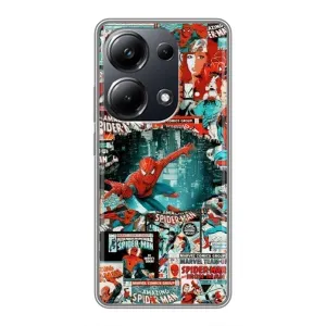 Чехол Супергерой Человека Паука на Xiaomi POCO M6 Pro (Комиксы Человек Паук)
