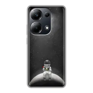 Силіконовый Чохол з принтом "Космонавти" на Xiaomi POCO M6 Pro (Космонавт романтик)