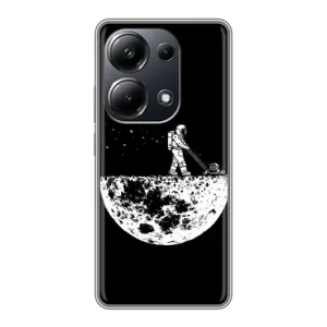 Силіконовый Чохол з принтом "Космонавти" на Xiaomi POCO M6 Pro (Космонавт)