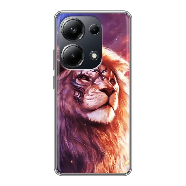 Чехол с рисунком «Красочный ЛЕВ» для Xiaomi POCO M6 Pro Чехол с рисунком «Красочный ЛЕВ» для Xiaomi POCO M6 Pro