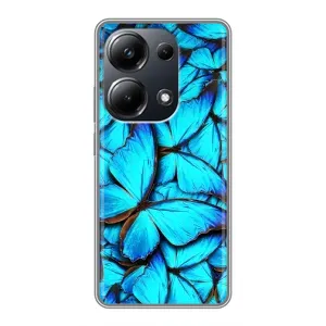 Силиконовый бампер с картинкой животных для Xiaomi POCO M6 Pro (Крылья бабочек)
