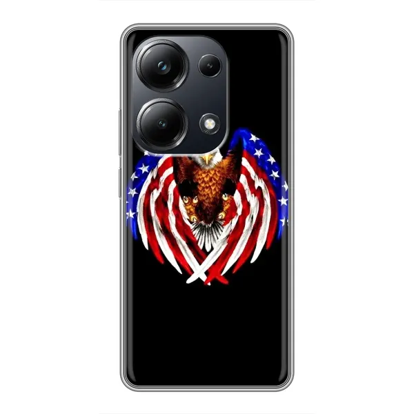 Чехол с рисунком «Крылья США» для Xiaomi POCO M6 Pro Чехол с рисунком «Крылья США» для Xiaomi POCO M6 Pro