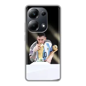 Чехлы Лео Месси Аргентина для Xiaomi POCO M6 Pro (Кубок Мира)