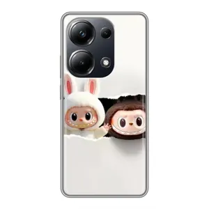 Чехол с принтом Лабубу для Xiaomi POCO M6 Pro (Фигурки Labubu)