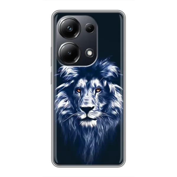 Чехол с рисунком «Лев - синий» для Xiaomi POCO M6 Pro Чехол с рисунком «Лев - синий» для Xiaomi POCO M6 Pro