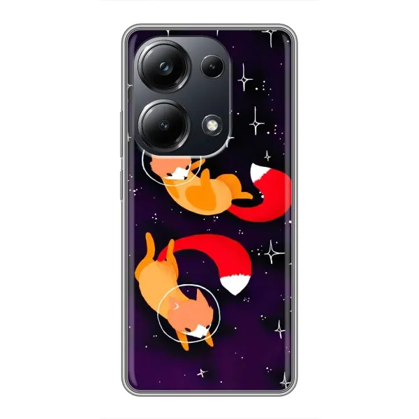 Чехол с рисунком «Лисы» для Xiaomi POCO M6 Pro Чехол с рисунком «Лисы» для Xiaomi POCO M6 Pro