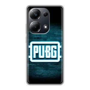 Чехол (TPU) с картинкой "Лого Пабг" на Поко М6 Про (Лого PUBG)