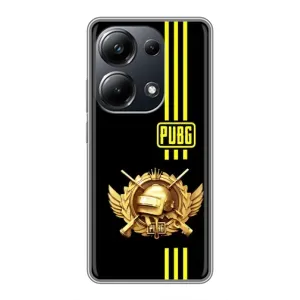 Чехол (TPU) с картинкой "Лого Пабг" на Поко М6 Про (Лого PUPG)