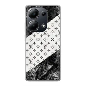 Чохол Стиль Louis Vuitton на Xiaomi POCO M6 Pro (LV на білому)