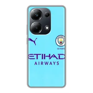 Силиконовые Чехлы принт Футбол на Xiaomi POCO M6 Pro (Man City)