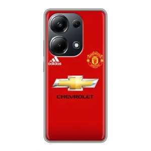 Силиконовые Чехлы принт Футбол на Xiaomi POCO M6 Pro (Man United)