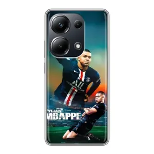 Чехол (TPU) с Футболистом на Xiaomi POCO M6 Pro (MBAPPE)