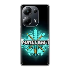 Чехол майнкрафт для Xiaomi POCO M6 Pro (MineCraft 2)