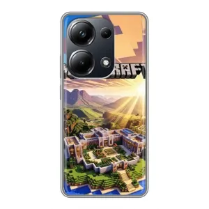 Чехол майнкрафт для Xiaomi POCO M6 Pro (MINECRAFT)