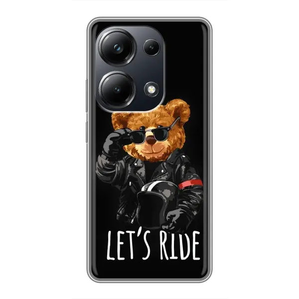 Чехол с рисунком «Модный Мишка» для Xiaomi POCO M6 Pro
