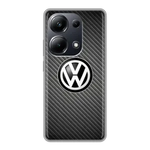 Чехол "Фольксваген" для Xiaomi POCO M6 Pro (На карбоне)