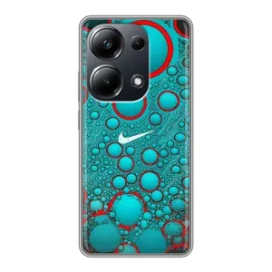 Силіконовый Чохол на Xiaomi POCO M6 Pro з картинкою НАЙК (Найк зелений)