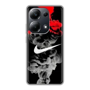 Силіконовый Чохол на Xiaomi POCO M6 Pro з картинкою НАЙК (Nike дим)