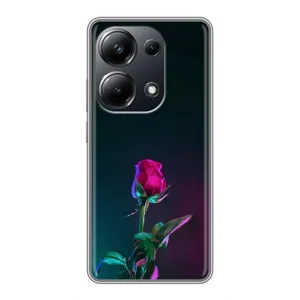 Чехлы с принтом Розочки для Xiaomi POCO M6 Pro (Ночная роза)
