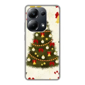 Чохол новорічна ялинка на Xiaomi POCO M6 Pro (Новорічний принт)