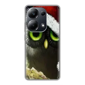 Чехлы с принтом СОВЫ для Xiaomi POCO M6 Pro (Новогодняя Сова)