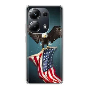 Чохол Прапор USA для Xiaomi POCO M6 Pro (Орел і прапор)
