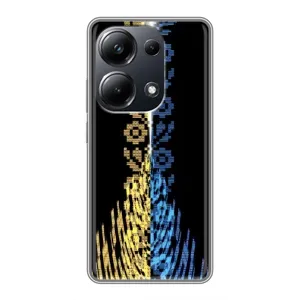 Силиконовый Чехол на Xiaomi POCO M6 Pro (Патриотическая вышиванка)