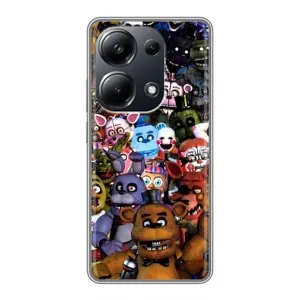 Чехлы Пять ночей с Фредди для Поко М6 Про (Персонажи Фредди)