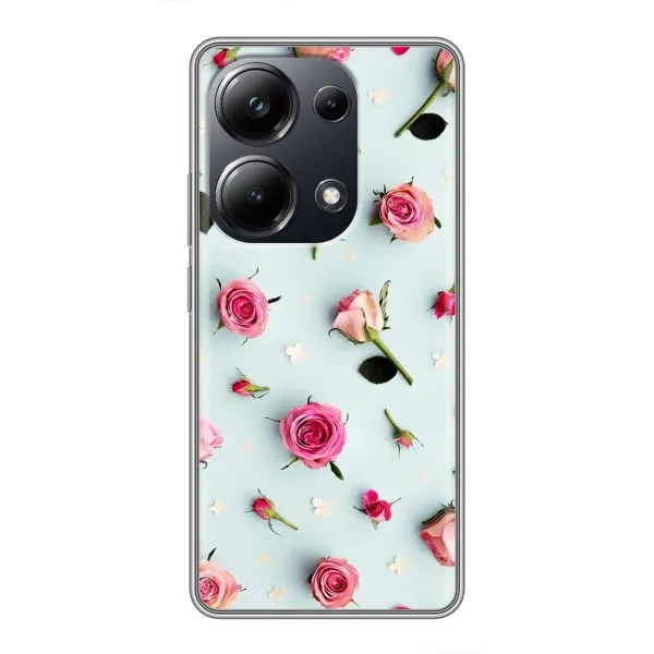 Чехол с рисунком «Разные цветы» для Xiaomi POCO M6 Pro Чехол с рисунком «Разные цветы» для Xiaomi POCO M6 Pro