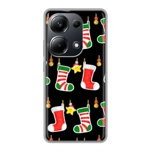 Силіконовий бампер на різдво для Xiaomi POCO M6 Pro (Різдвяні подарунки)