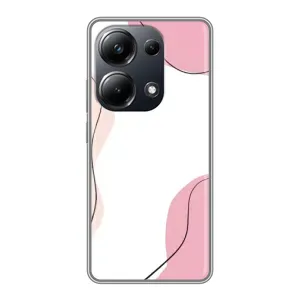 Чехол цветочный дизайн для Xiaomi POCO M6 Pro (Розовый фон)