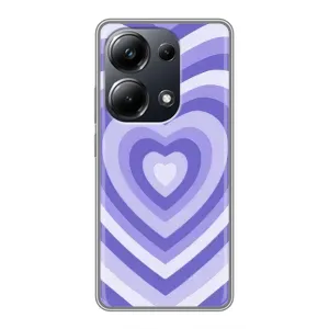 Чохли з тематикою "Маленькі Сердчеки" на Xiaomi POCO M6 Pro (Серце фіолет)