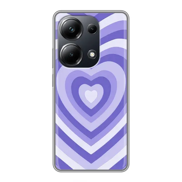Чехол с рисунком «Сердце фиолет» для Xiaomi POCO M6 Pro Чехол с рисунком «Сердце фиолет» для Xiaomi POCO M6 Pro