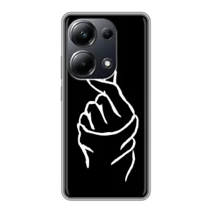 Чохол (Знак сердечка) для Xiaomi POCO M6 Pro (Сердечко на чорному)