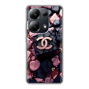 Чехол (Dior, Prada, YSL, Chanel) для Xiaomi POCO M6 Pro (Шанель)