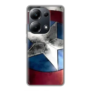 Чехол с Щитом Капитана Америки на Xiaomi POCO M6 Pro (Щит Капитана Америки)