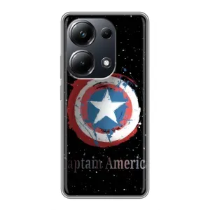 Чехол с Щитом Капитана Америки на Xiaomi POCO M6 Pro (Щит Капитана)