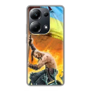 Чехол с картинкой (Патриотический КОЗАК) на Xiaomi POCO M6 Pro (Сильный Козак)