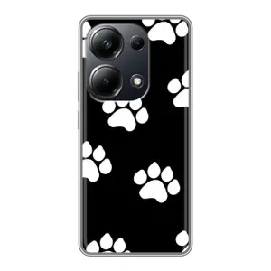 Бампер для Xiaomi POCO M6 Pro с картинкой "Песики" (Следы собак)