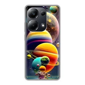 Чохол (ТПУ) з планетами на Xiaomi POCO M6 Pro (Сонячна система)
