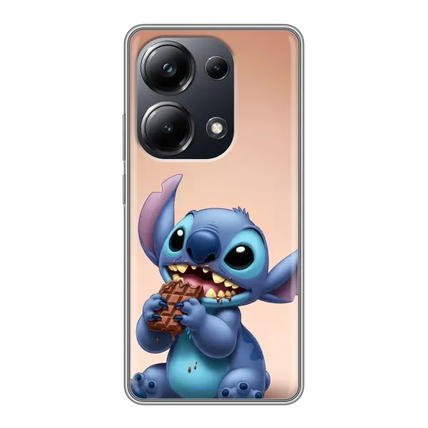 Чехол с рисунком «Стич с шоколадом» для Xiaomi POCO M6 Pro Чехол с рисунком «Стич с шоколадом» для Xiaomi POCO M6 Pro