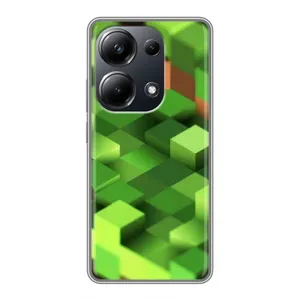 Чехлы для Xiaomi POCO M6 Pro (Персонажи Майн Крафт) (Текстура)